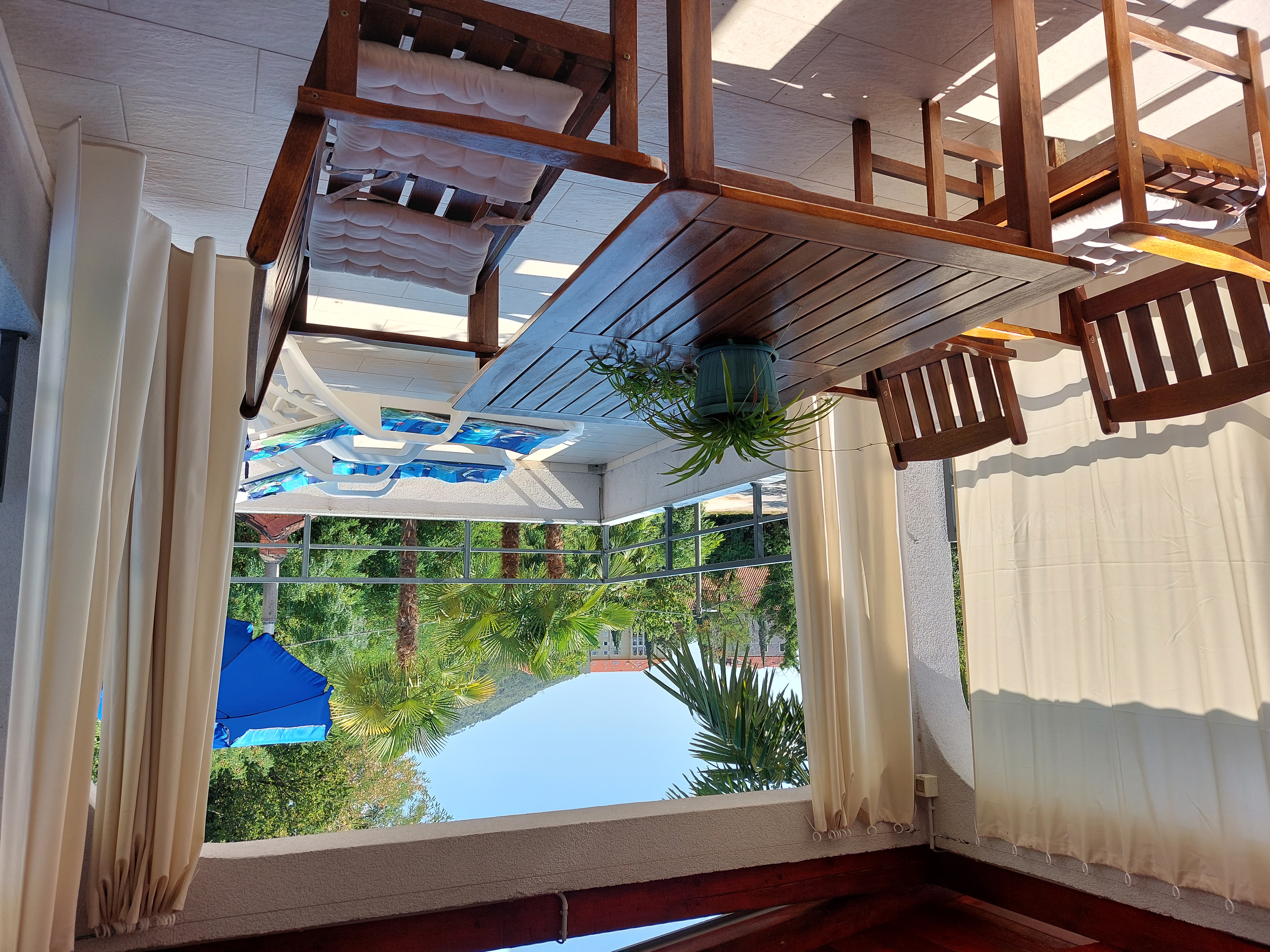 Apartment Stella 2 balcony view Lovran Croatia