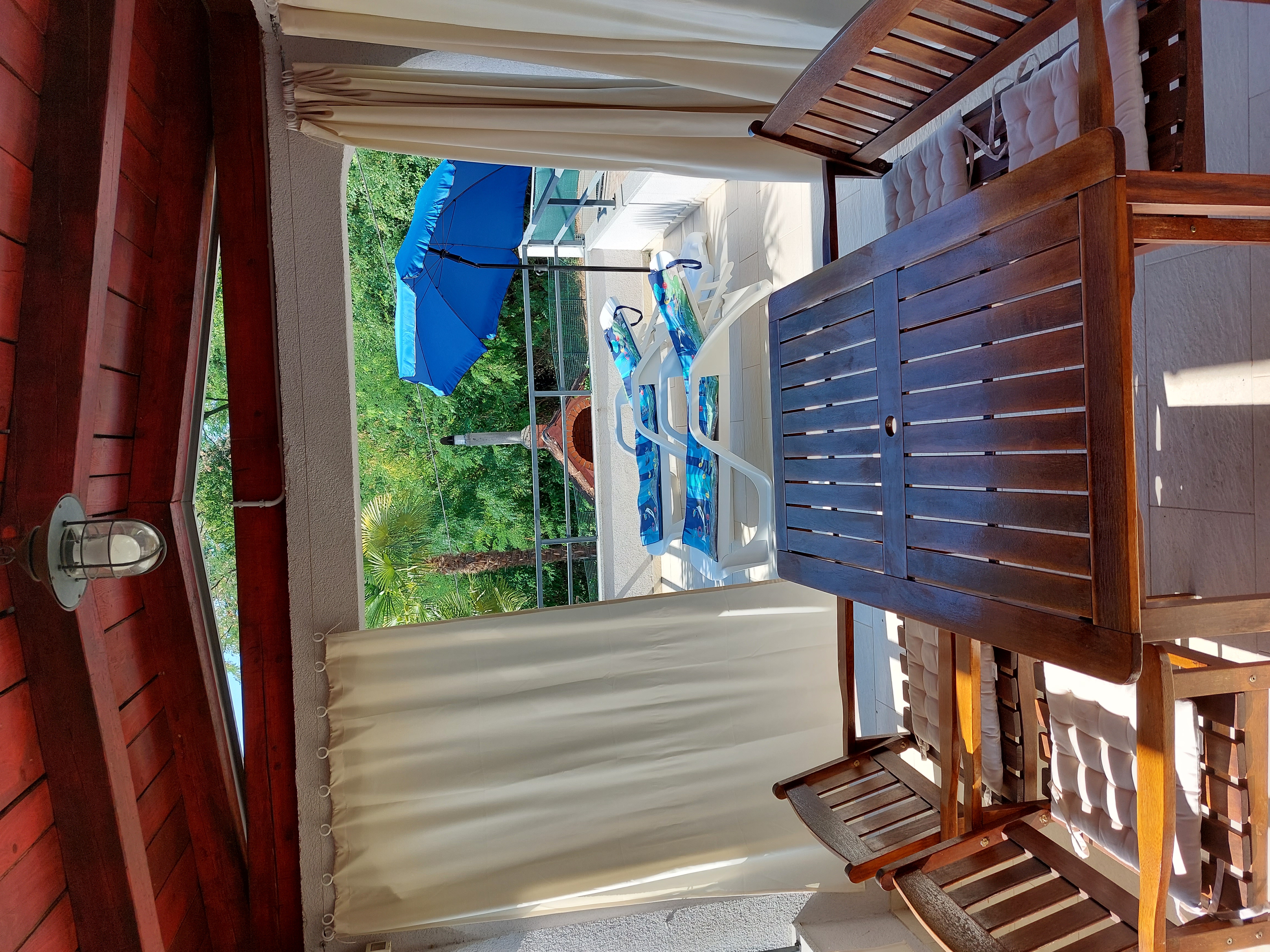 Apartment Stella 2 balcony view Lovran Croatia